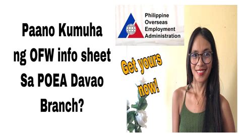 poea buhangin davao city|POEA .